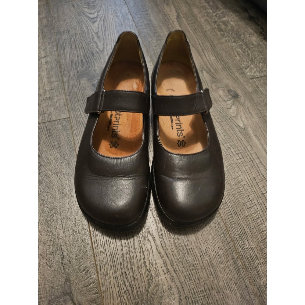 Footprints by Birkenstock Brown Leather Mary Jane Shoes Womens 36 EU 5-5.5 US